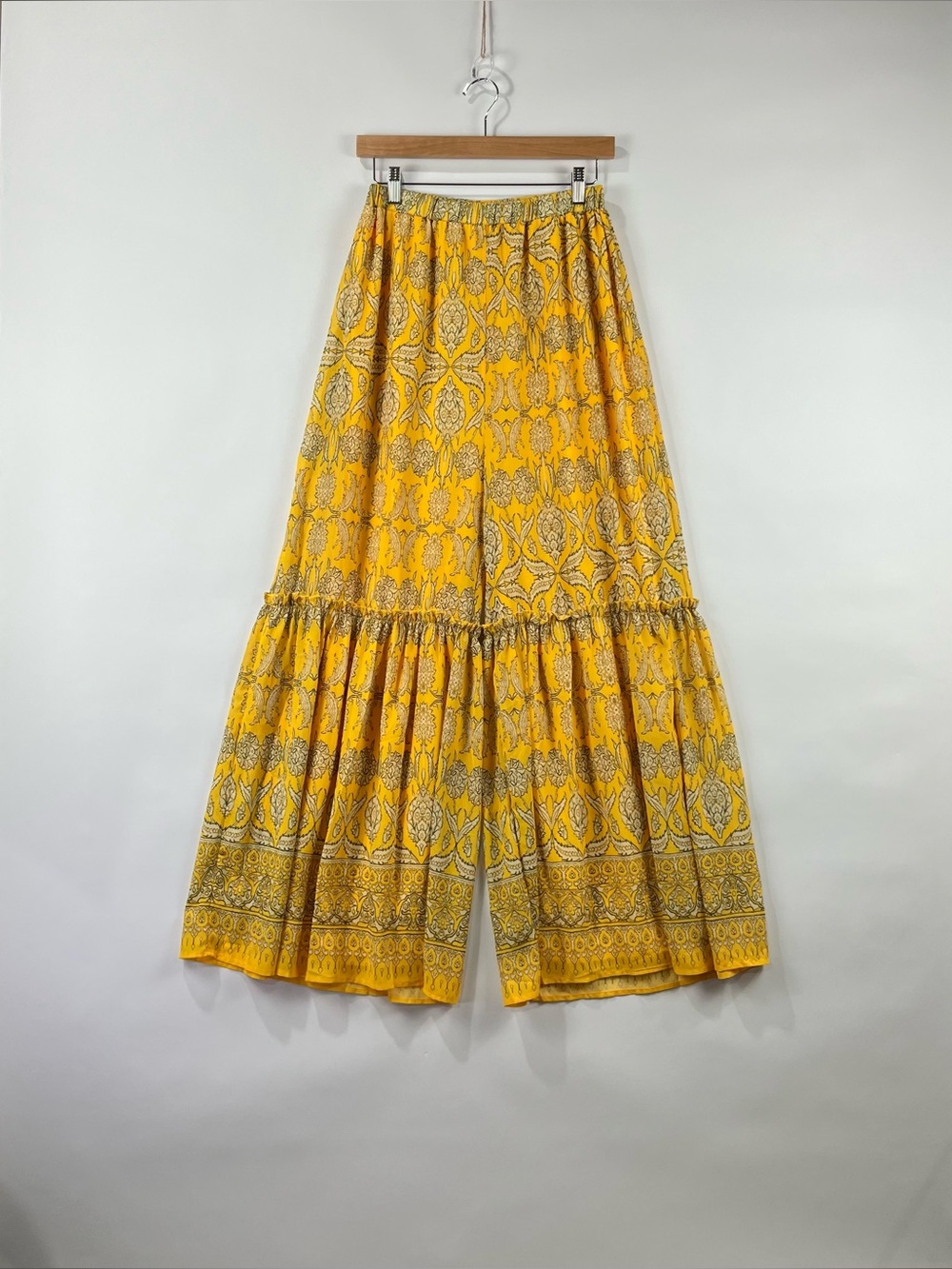 Flying Tomato Boho Floral Fully Lined Flowy Palazzo Pants M